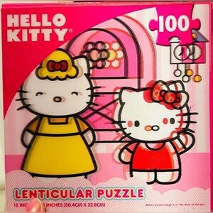 Hello Kitty 100 Piece Lenticular Puzzle NIB